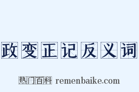 政变正记反义词是什么意思的图片